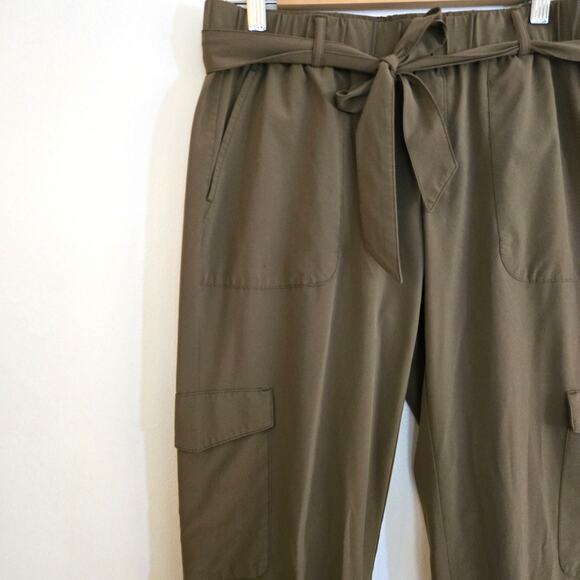 Banana Republic Factory Travel Stretch Pants Size S Olive Green Cargo Pockets - Picture 5 of 9